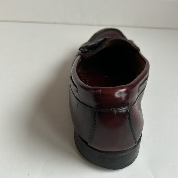 G.H. Bass & Co burgundy tassel kiltie Weejuns loafers drees shoes slip ons - Picture 15 of 16
